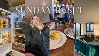 sunday reset vlog | cleaning, food shop, sunday lunch & laundry️🫧