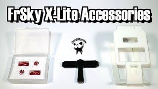 FrSky X-Lite accessories: Sticks, neck strap holders and External T-Antenna