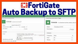 FortiGate Auto Backup to SFTP configuration