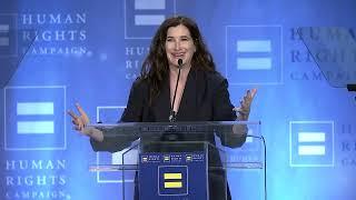 Kathyrn Hahn recieves HRC Ally for Equality Award at Chicago Dinner