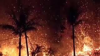 CNN News  - Lava fountains reach heights of more than 300ft following Kilauea volcano eruption