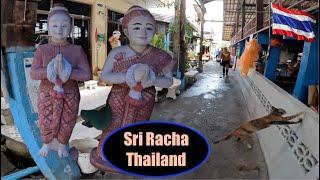 THAILAND 4K! Walking Si Racha Downtown