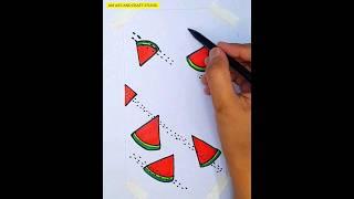 Easy Watermelon  Book  cover idea #creativeart #satisfying #shorts #art #bookmark