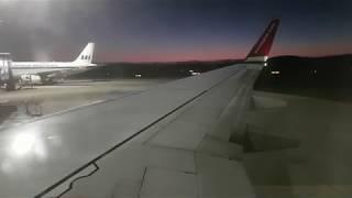 FULL NIGHT FLIGHT - Norwegian Boeing 737-800 Bergen to Stavanger DY138