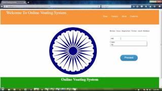 Java Web Project Using jsp, servlet, html, mysql and netbeans(Online Voting System)