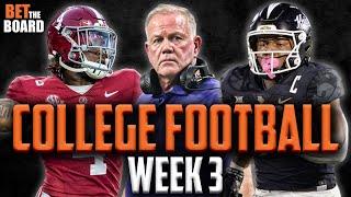 Week 3 College Football Picks Predictions Best Bets