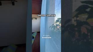 From Plain to Peaceful: Balcony Makeover with Sheer Curtain! #sheercurtain