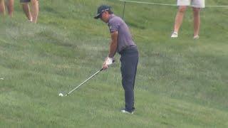 Rickie Fowler tallies par on 18 at Travelers, finishes -7 after two days