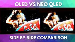 OLED vs NEO QLED Side by Side Comparison