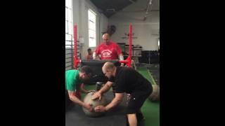 90 Kg Atlas Stone over Yoke - Sim Barnes