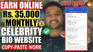 Earn Money Online from CELEBRITY BIO WEBSITE (Copy-Paste Work) 2020  Keyword Ideas, Full Case Study