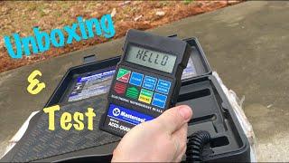 R134a Electronic Refrigerant Scale Unboxing Overview & Usage (Mastercool 98210-A Accu-Charge II)