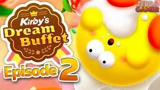 Kirby's Dream Buffet Gameplay Walkthrough Part 2 - 1st Place! Bandana Waddle Dee!