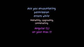 Fix Angular Cli error on mac in seconds #angularcli #mac #developer #shortsfeed #codingtips #fixit