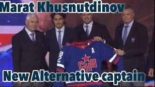 Marat Khusnutdinov Assistant Captain announcement @crashthenet0073