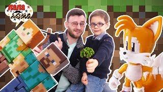 ВЕДЬМА ИЗ МАЙНКРАФТА НАПАЛА! Папа Макс и Елисей - Minecraft в реальной жизни! 13+