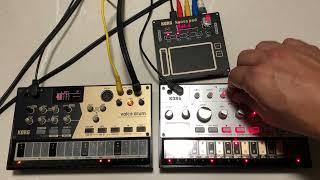 #Synthember2024 DAY 1, KORG DAY: Volca Bass + Volca Drum supported by NTS-3