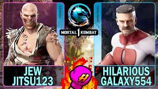 MK1 Jew Jitsu123 (BARAKA) VS Hilarious Galaxy554 (OMNI-MAN)Mortal Kombat 14K 60ᶠᵖˢ
