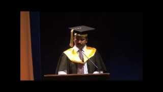 Graduation Day 2011 (PG), Kristu Jayanti College- Prof. Aloysius Edward (Welcome Speech)