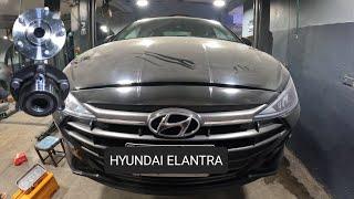 замена подшипника ступицы переднего колеса... Hyundai Elantra 2017 - 2021 #подвеска #ходовая