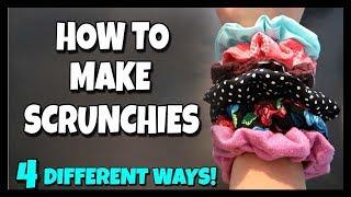 4 Ways To Make Scrunchies!  How To With Kristin