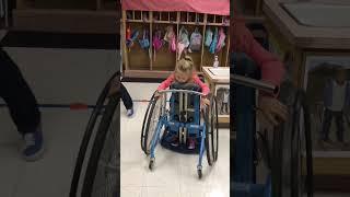 First time using a standing frame #cerebralpalsy #stander #shorts