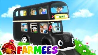 Wheels on the Bus + More Farmees Nursery Rhymes & Learning Videos for Kids