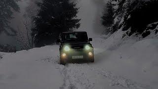 Maruti Suzuki Jimmy with snow chain ️#snow #winter