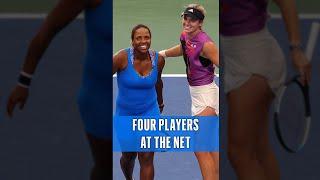 WHAT a doubles point! 