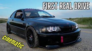 Road testing our disrespected M3 - First time driving our bmw E46 track build on a real street