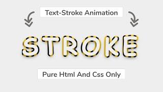 Pure CSS Text STROKE Animation