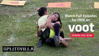 Splitsvilla Task Fest | Arushi Dutta Vs Roshini - The Wrestling Match