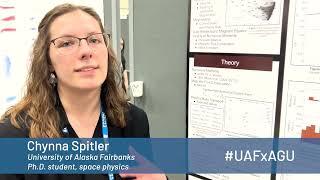 Chynna Spitler, space physics, at AGU 2023