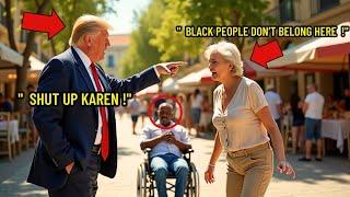 Trump Defends Black Man in Wheelchair Harassed by Racist Woman, Teaches an Unforgettable Lesson