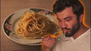 Romanın Qədim Spagetti Resepti - Cacio e Pepe - Pendir və Qara İstiot Spagetti