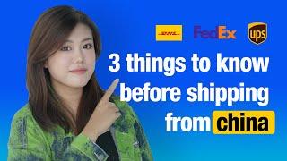 3 things you must know before shipping from China