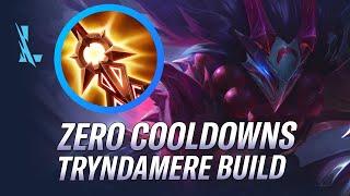 ZERO COOLDOWN TRYNDAMERE BUILD! INSANE HEALING & PERMA SPIN! | RiftGuides | WildRift