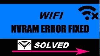 How to fix Nvram Warning error