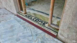 A Creative Welcome Doormat Border Design For Your House _ With Full measurement, cutting, other info