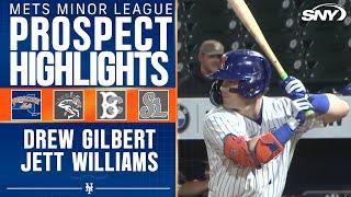 Mets prospects Drew Gilbert & Jett Williams  go 4-for-8 on Wednesday night in Syracuse | SNY