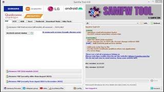 Samfw FRP Tool versions : 4.9/4.7.1/4.2/ 3.2/3.31 download Free