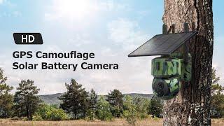 INQMEGA GPS Positioning Camouflage Solar Battery Camera