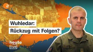 Welche Konsequenzen hat der taktische Rückschlag im Donbass? | ZDFheute live mit Oberst Reisner