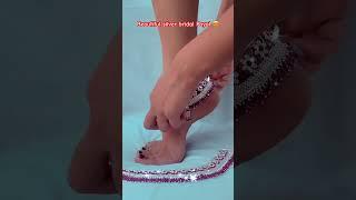 Beautiful designer silver bridal Payal  #youtubeshorts #shortsviral #love