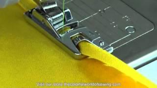 How To Sew Rolled Hems with the Narrow Hemmer Foot