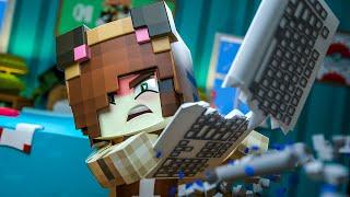 Minecraft Academy - I made my Girlfriend RAGE QUIT !?