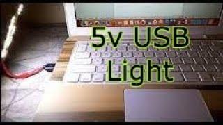 How to make a USB light using 5v LED panel || For Laptop