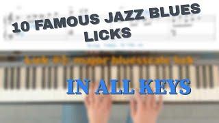 10 Famous Jazz Blues Licks