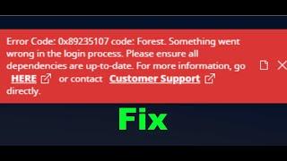 Fix Minecraft Launcher Error Code 0x89235107 Code Forest Something Went Wrong In The Login Process