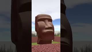 Silent Moai Statue Maze Gmod #shorts